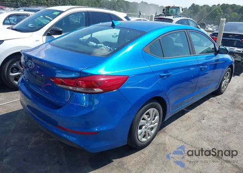 2017 Hyundai Elantra Se z USA, uszkodzony, nr VIN KMHD74LF6HU314871